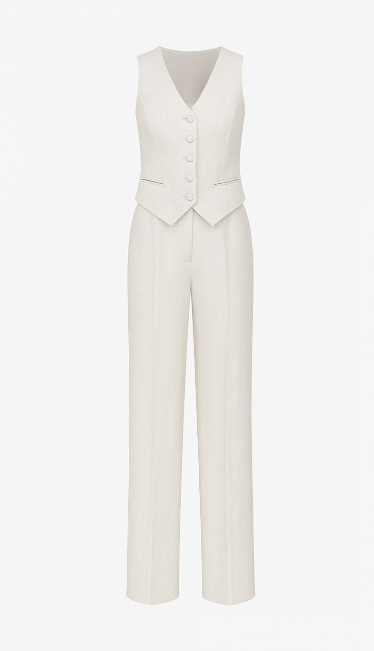 BIARRITZ linen suit (2-pieces-set)