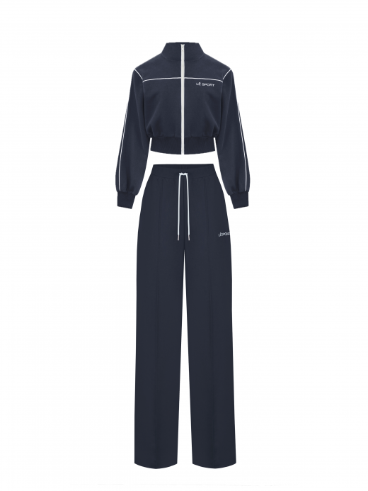 LÉ SPORT striped tracksuit на флісі