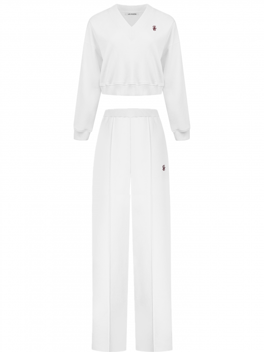 LE SPORT ÉLAN cropped suit with logo