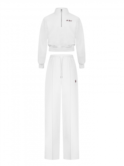LE SPORT NUAGE cropped suit with logo