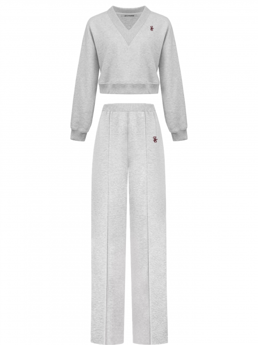 LE SPORT ÉLAN cropped suit with logo