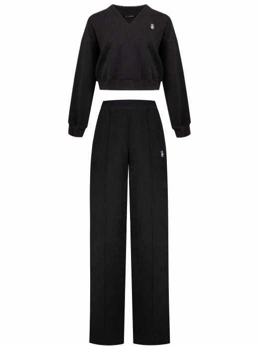 LE SPORT ÉLAN cropped suit with logo